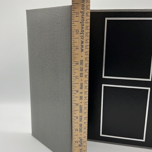 TAP 8 WAY PHOTO FOLIO SNAKE PRINT WITH BLACK AND SILVER BRAND NEW IN BOX - Picture 4 of 11